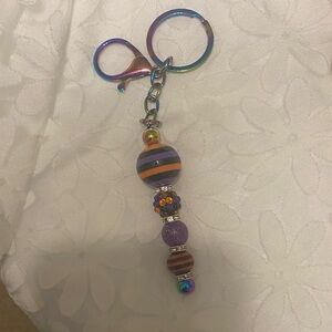 Colorful Beaded Keychain